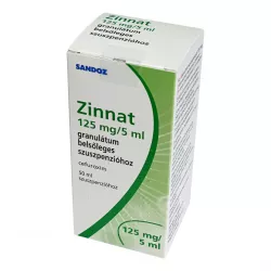 Зиннат (суспензия для детей) 125мг/5мл гранул. 50мл фото